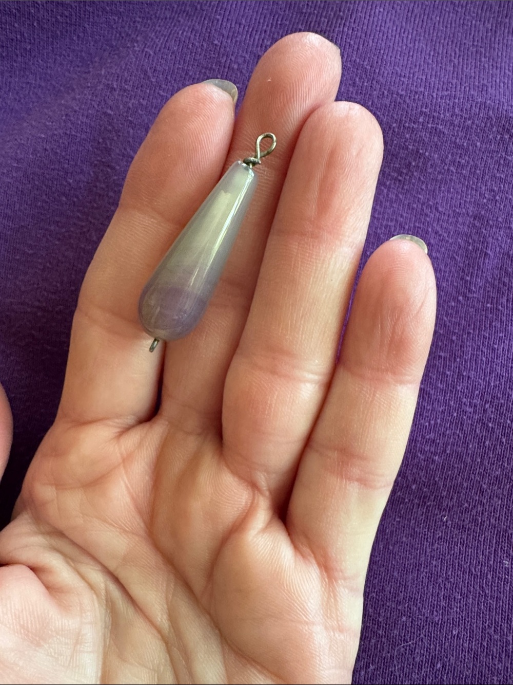 Purple Teardrop Pendant Charm - Elegant Women’s Jewelry